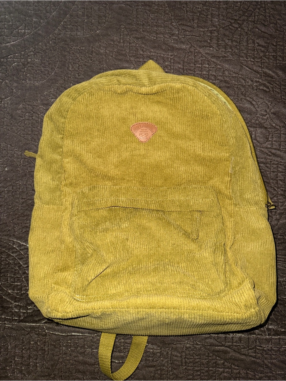 Billabong Corduroy Backpack in avocado color- Classic Everyday Pack 20L